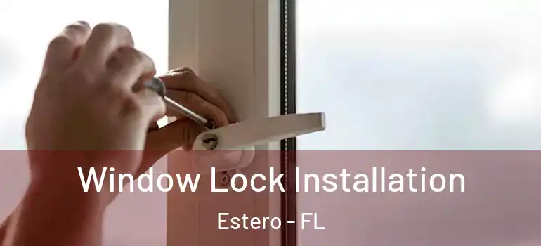  Window Lock Installation Estero - FL